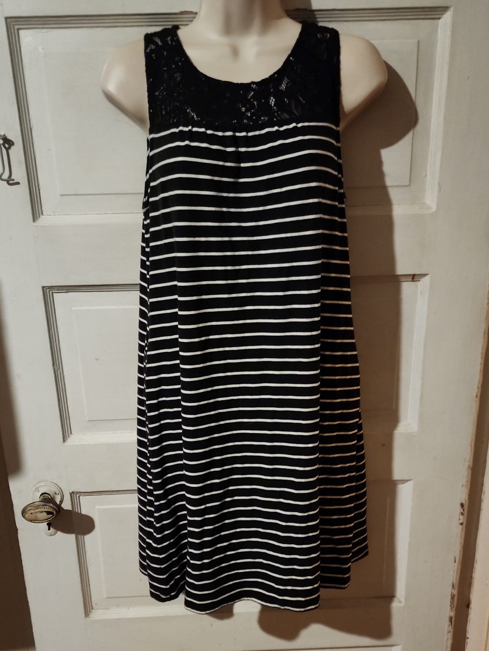 Merona Sleeveless Striped Mini Dress Small